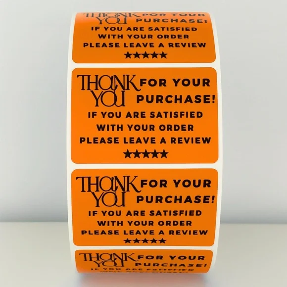 Thank You Stickers Please Leave a Review – Small Business Packaging Labels - Picture 8 of 11